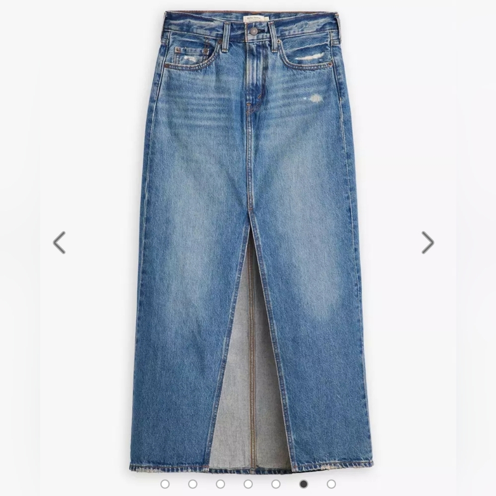 Levi's Ankle Column Denim Skirt - 15" Waist